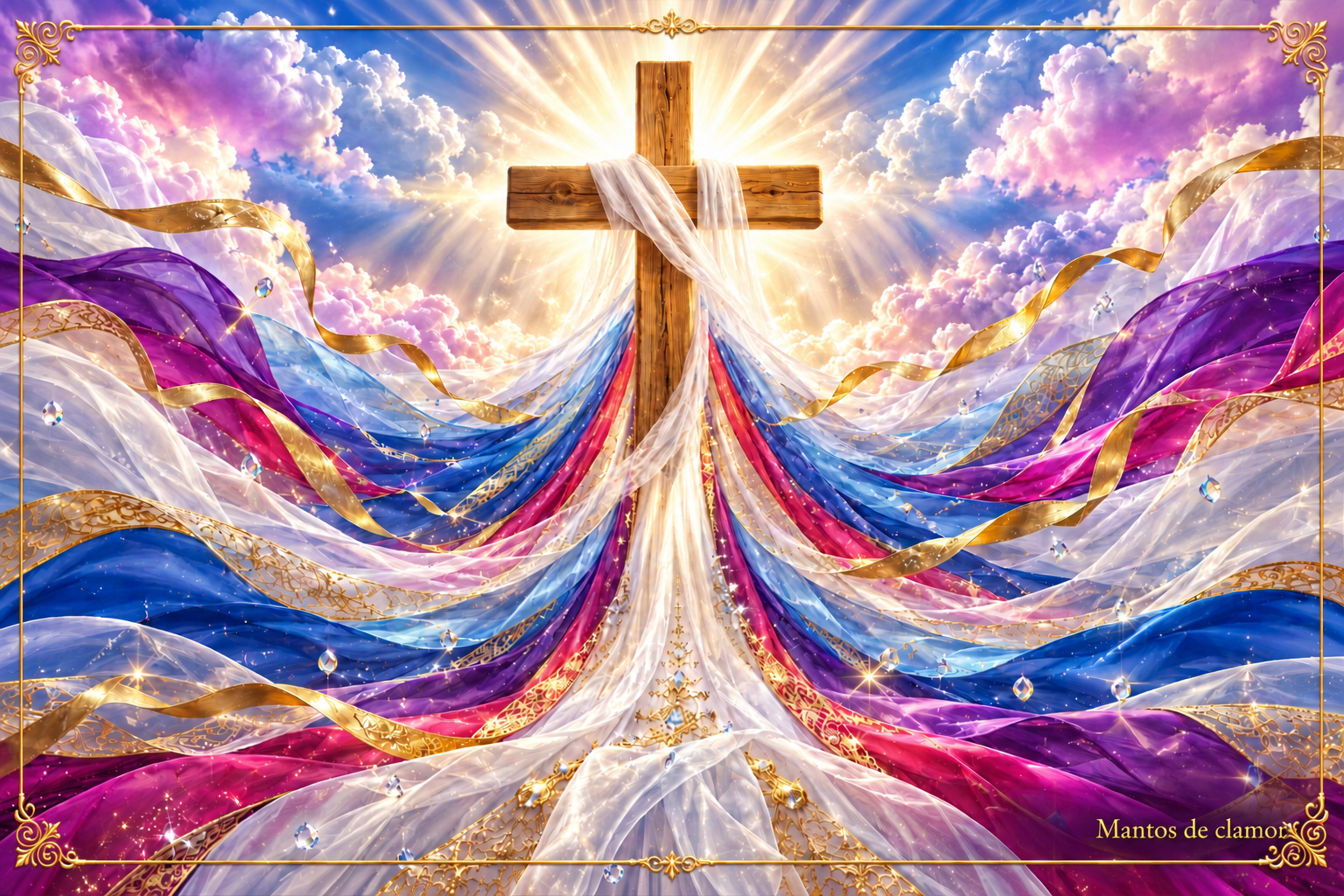 La cruz llena de luz — Mantos de clamor